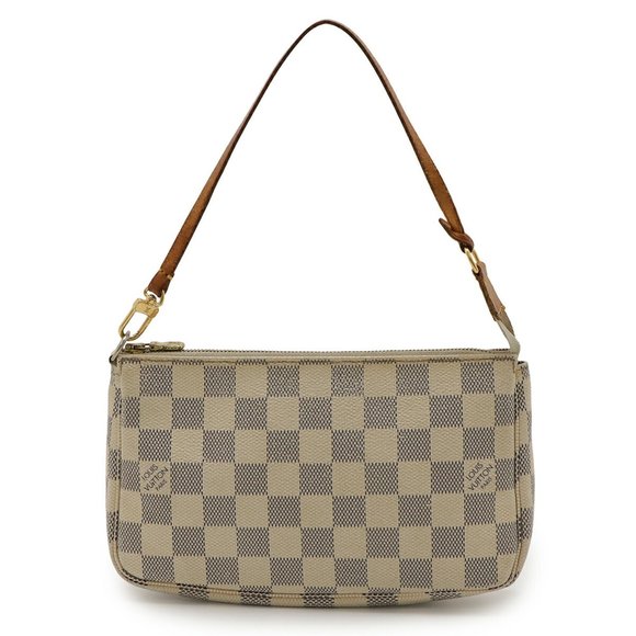 LOUIS VUITTON White Damier Pouch - Picture 1 of 10